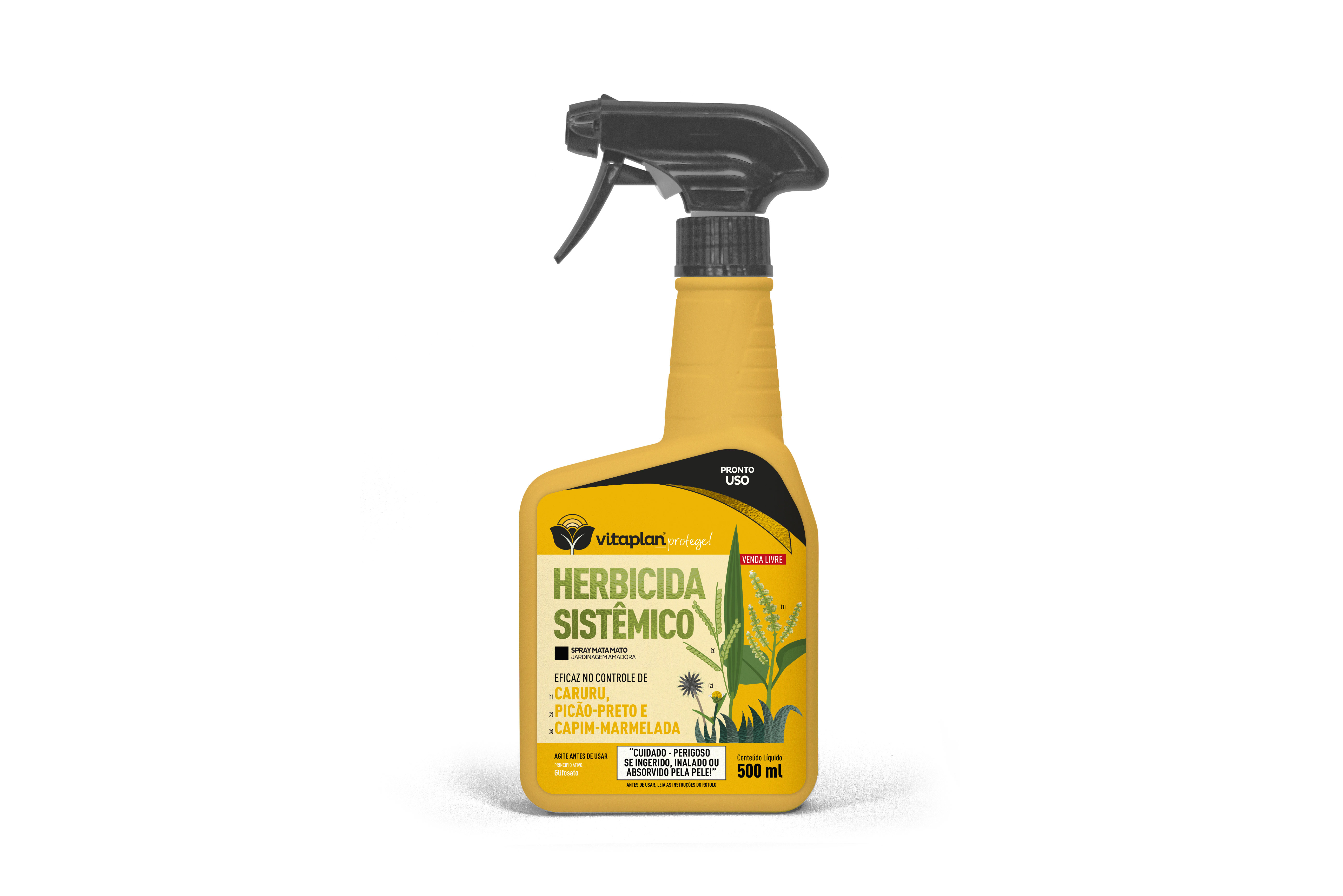 HERBICIDA SISTÊMICO EM SPRAY PRONTO USO 500ML - VITAPLAN