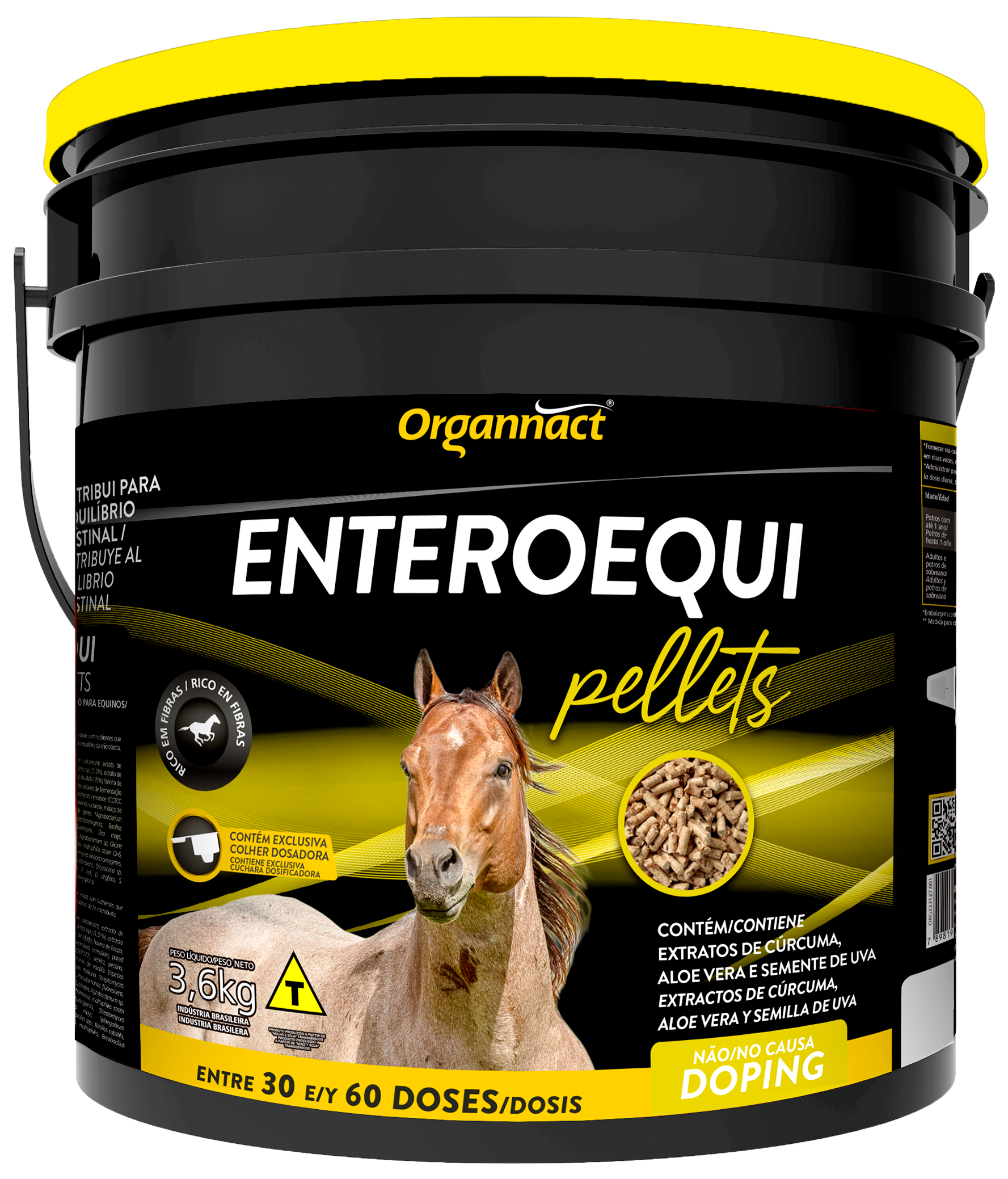 SUPLEMENTO ENTEROEQUI PELLETS 3,6KG - ORGANNACT