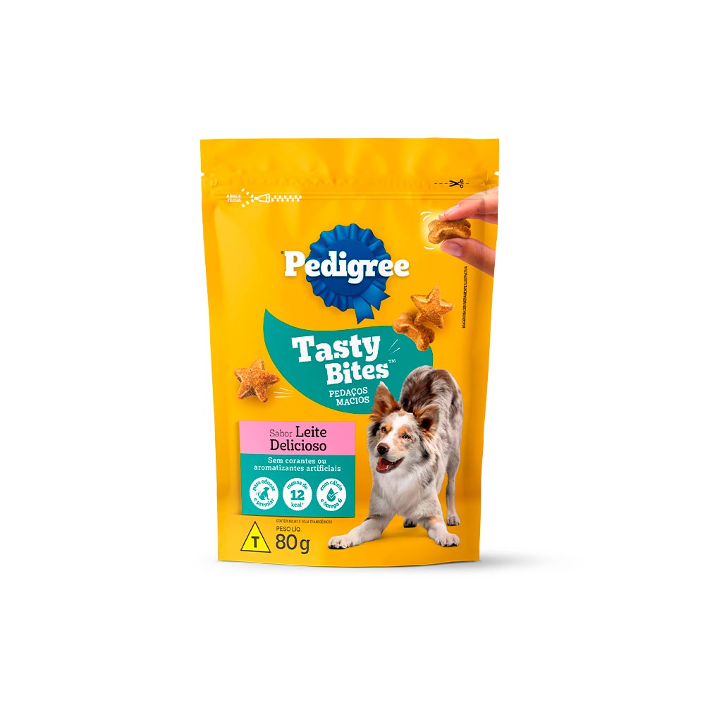 PETISCO PEDIGREE TASTY BITES LEITE 80G
