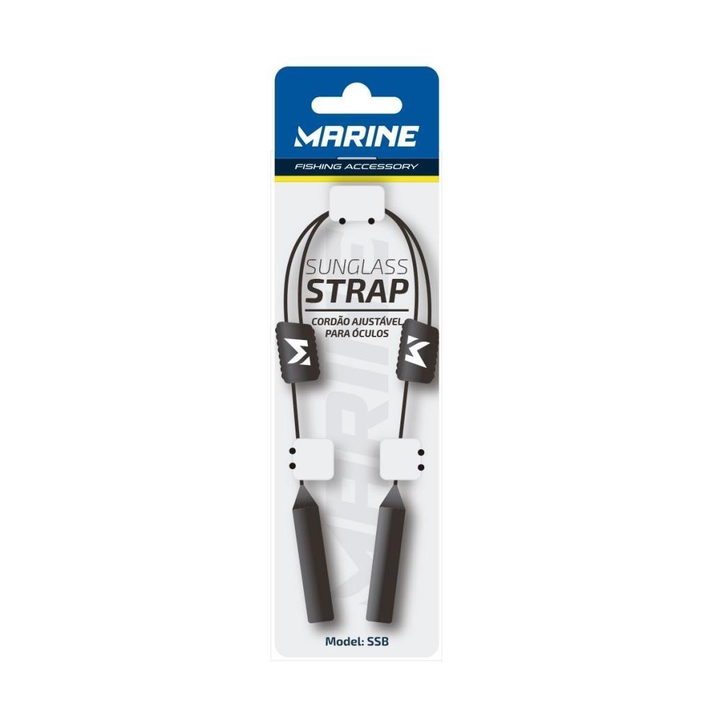 CORDÃO AJUSTÁVEL PARA ÓCULOS SSB PRETO - MARINE