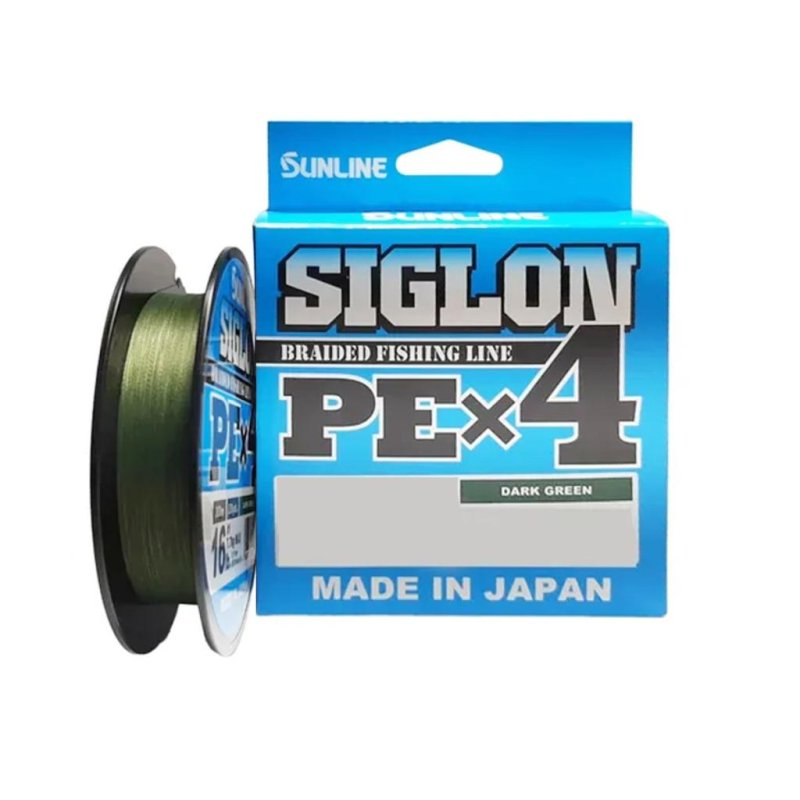 LINHA DE PESCA MULTIFILAMENTO SIGLON PEX4 VERDE ESCURO 20LB/9,2KG 150M