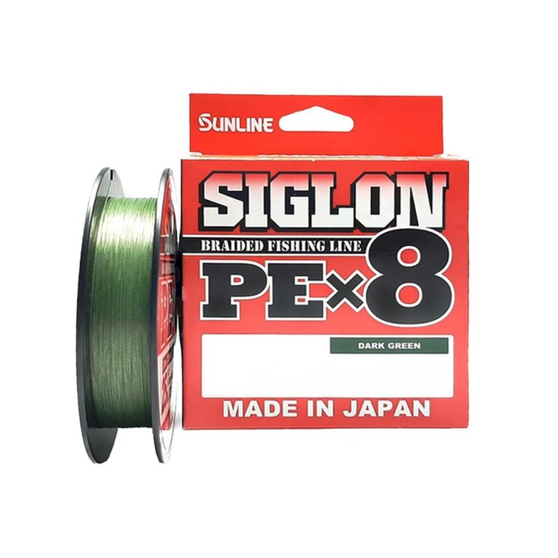 LINHA DE PESCA MULTIFILAMENTO SIGLON PEX8 VERDE ESCURO 30LB/13KG 150M