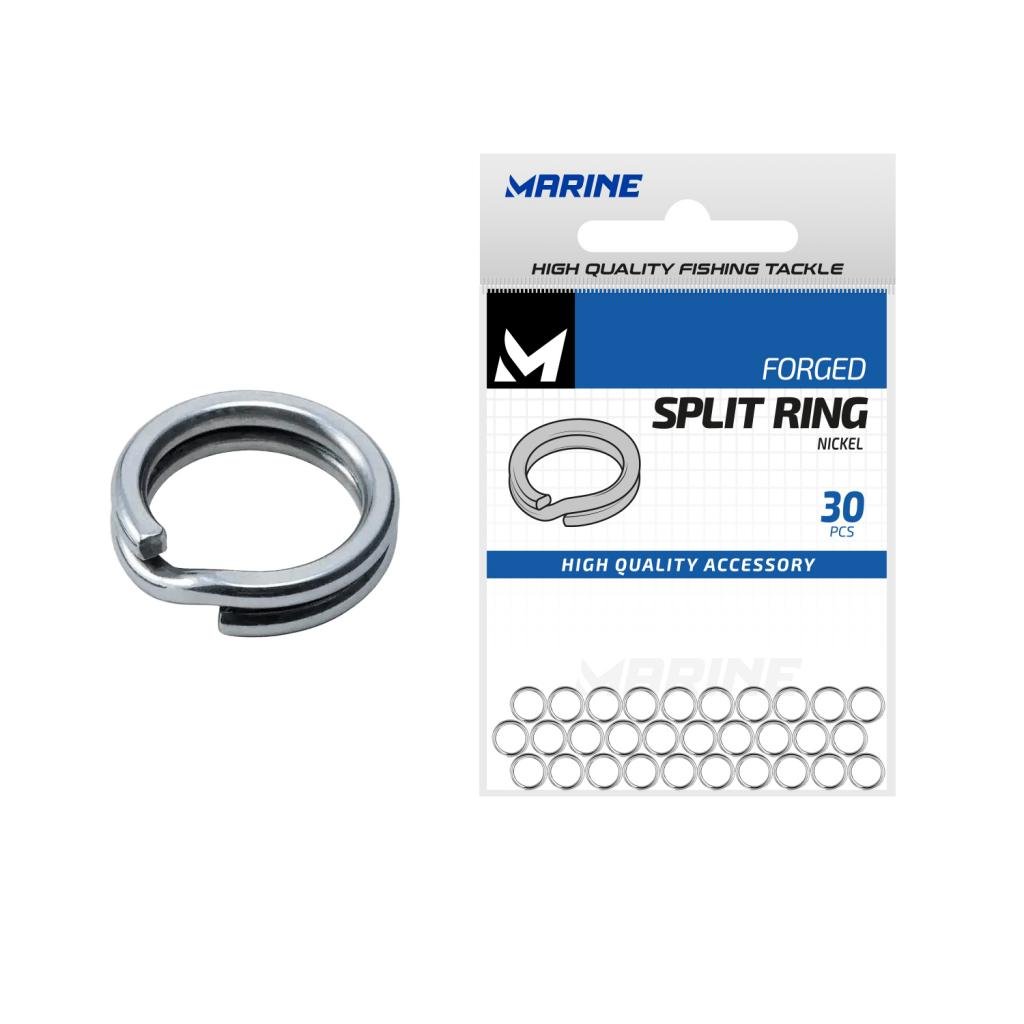 SPLIT RING NICKEL 8 COM 30 UNIDADES - MARINE
