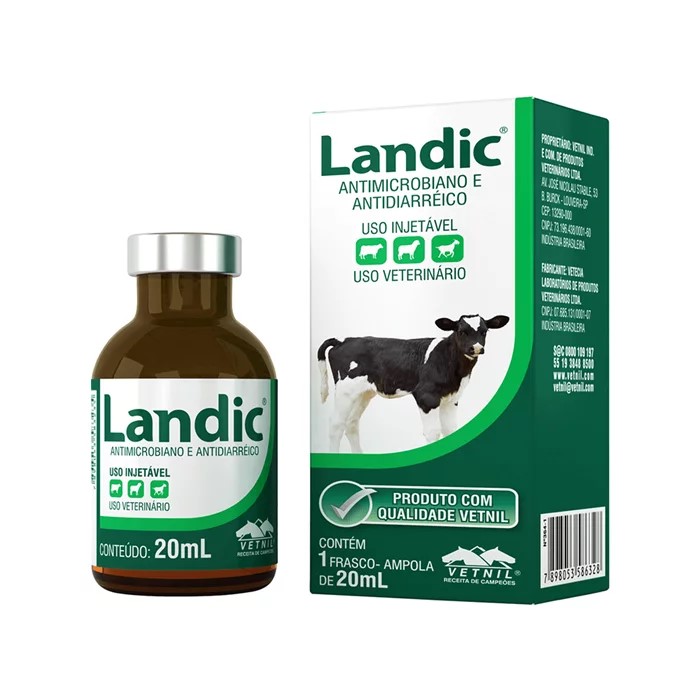 ANTIMICROBIANO USO INJETÁVEL LANDIC 20ML - VETNIL