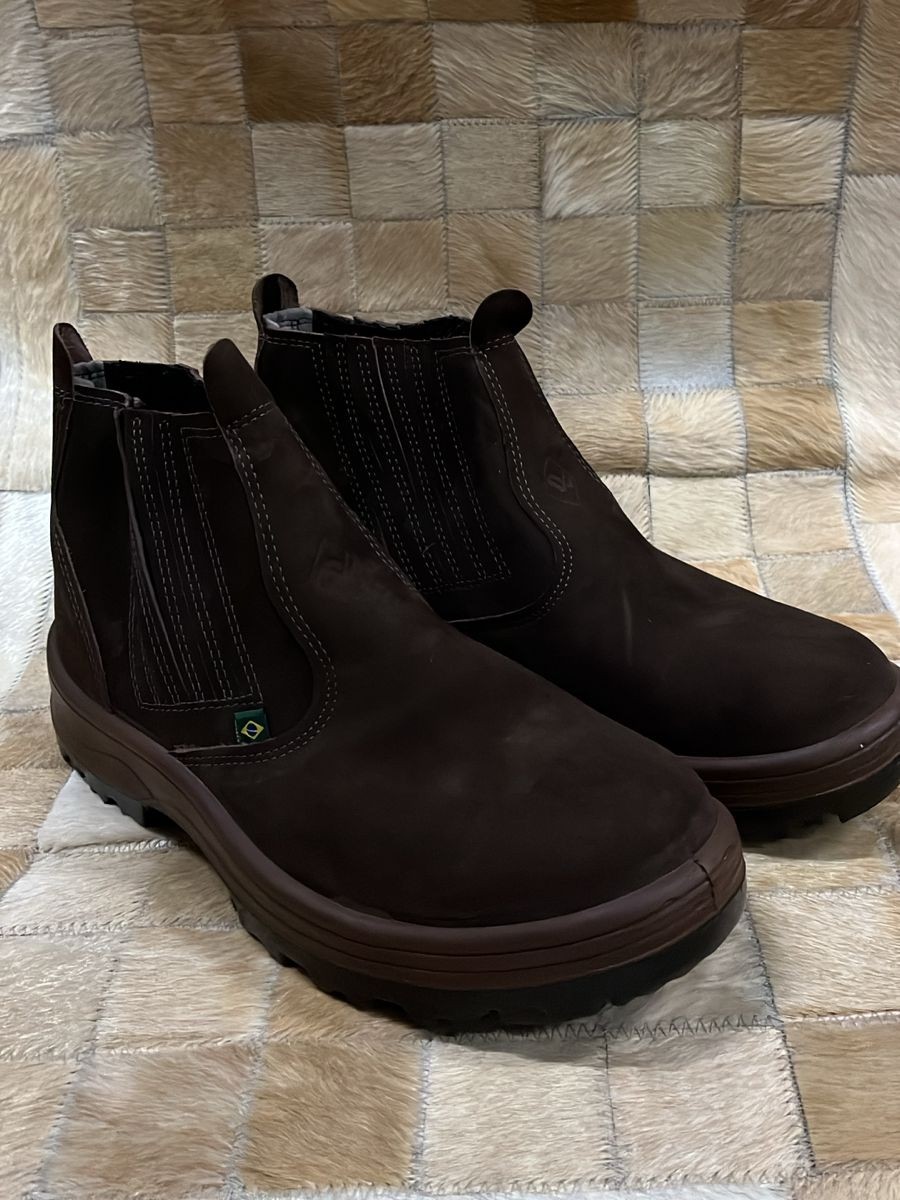 BOTINA PARA TRABALHO 070 NOBUCK CAFÉ N°41 - PALMA