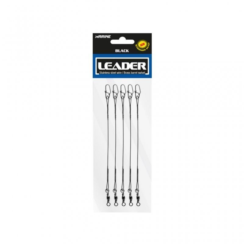 CHICOTE LEADER BLACKNICKEL 60LB 9” 23CM 30 UNIDADES - MARINE