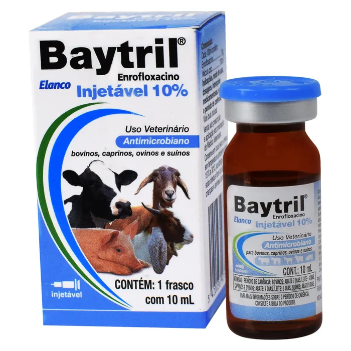 ANTIMICROBIANO BAYTRIL INJETÁVEL 10% 10ML - ELANCO