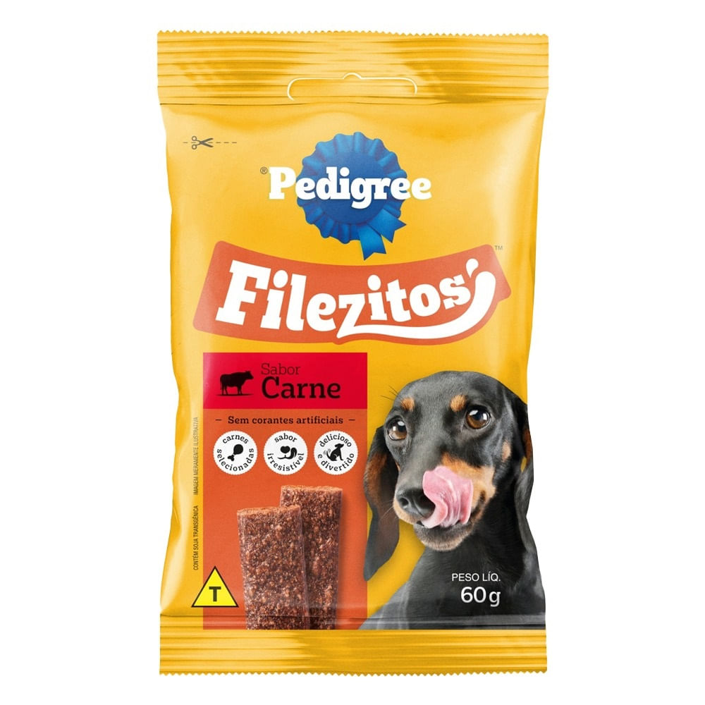 PETISCO PEDIGREE FILEZITOS CARNE 60G