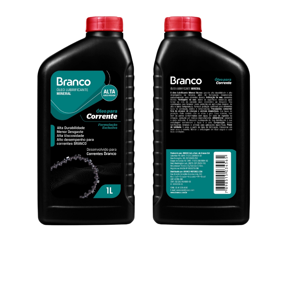 ÓLEO LUBRIFICANTE PARA CORRENTE 1L - BRANCO