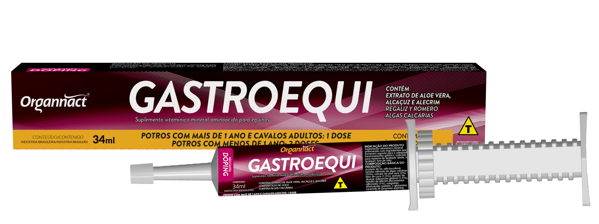 SUPLEMENTO GASTROEQUI PASTA 34ML - ORGANNACT