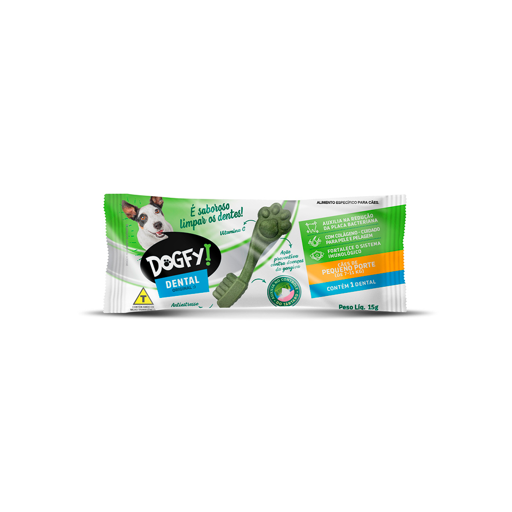 SNACK DENTAL ORIGINAL PEQUENO 15G - DOGFY