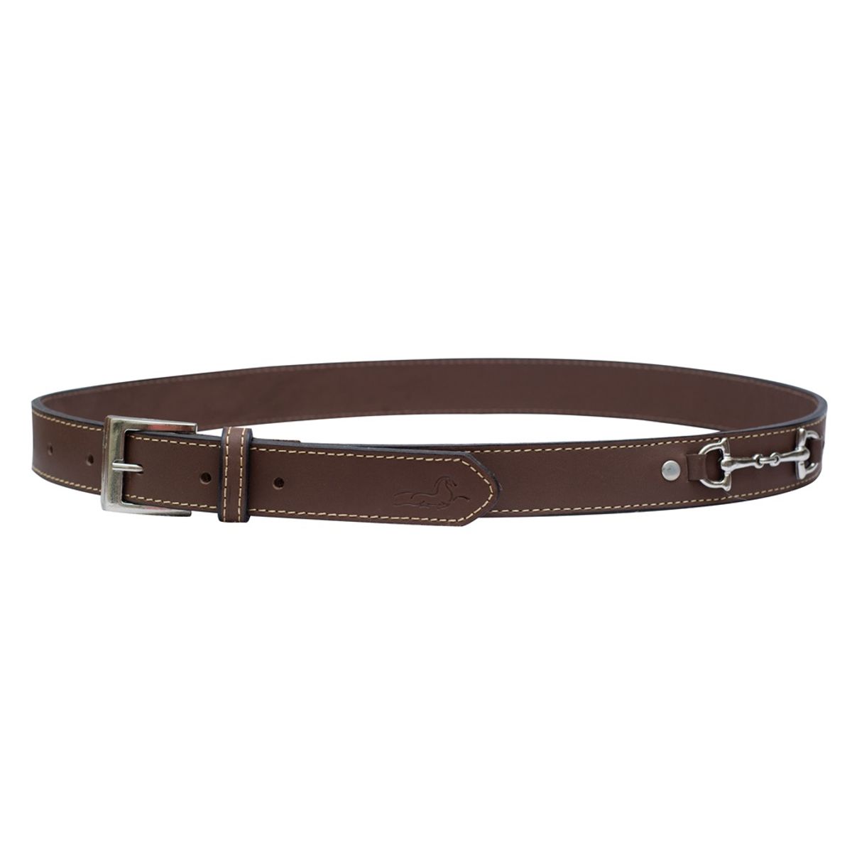 CINTO DE COURO BRIDÃO MARROM 60CM - KAUANA