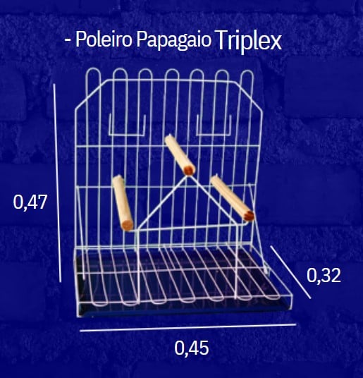POLEIRO PARA PAPAGAIO TRIPLEX - INCAR