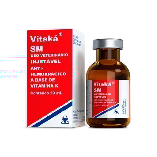 ANTI-HEMORRÁGICO A BASE DE VITAMINA K VITAKÁ SM 20ML - A QUIMICA SANTA MARINA AS