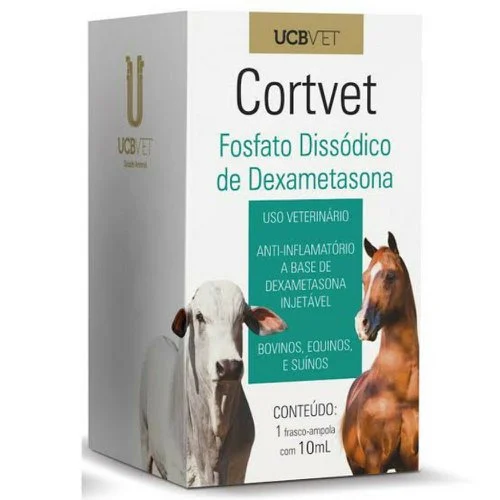 ANTI-INFLAMATÓRIO DE AÇÃO RÁPIDA USO INJETÁVEL CORTVET 10ML - UCBVET