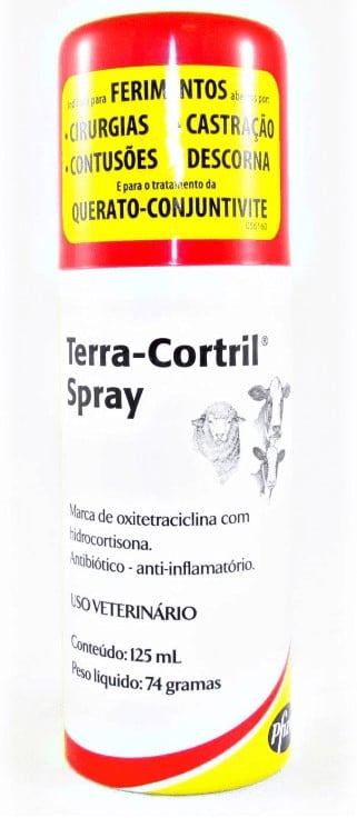 ANTIBIÓTICO E ANTI-INFLAMATÓRIO TERRA CORTRIL SPRAY 125ML - ZOETIS