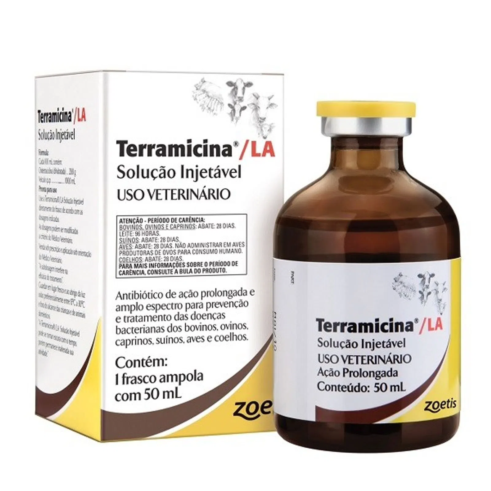 ANTIBIÓTICO INJETÁVEL TERRAMICINA LA 50ML - ZOETIS