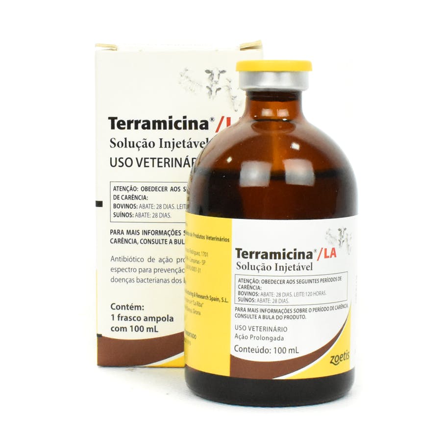 ANTIBIÓTICO INJETÁVEL TERRAMICINA LA 100ML - ZOETIS