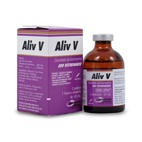 EXPECTORANTE USO INJETÁVEL ALIV V 50ML - AGENER UNIÃO