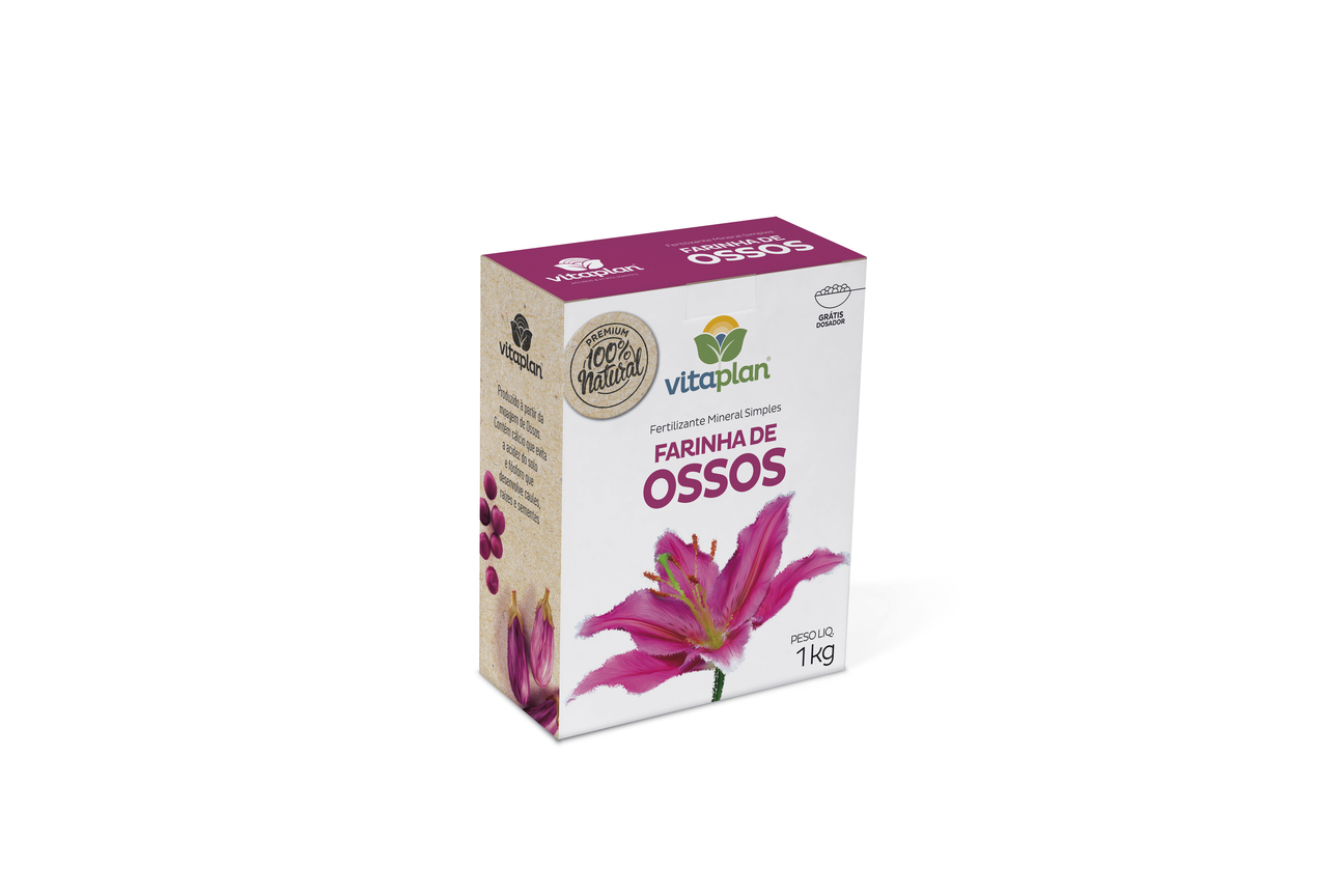 FERTILIZANTE MINERAL MISTO FARINHA DE OSSOS 1KG - VITAPLAN