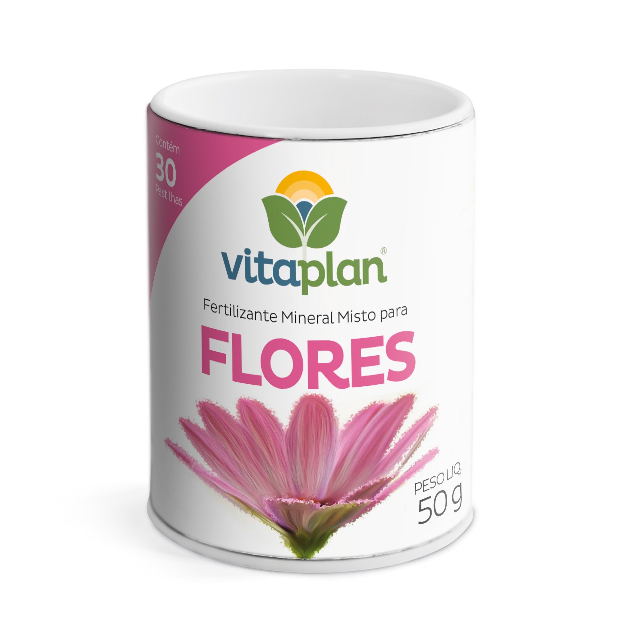 FERTILIZANTE PASTILHAS FLORES 50G - VITAPLAN