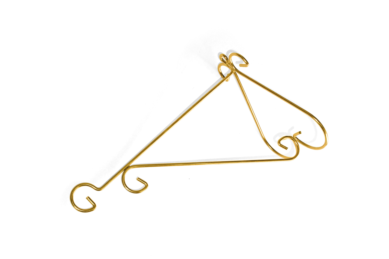 SUPORTE DE PAREDE LUXO PEQUENO DOURADO