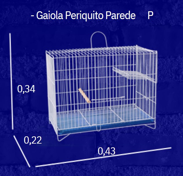 GAIOLA PARA PERIQUITO GRANDE - INCAR