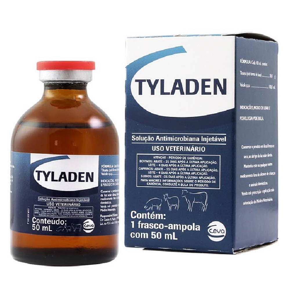 ANTIBACTERIANO PARA BOVINOS TYLADEN 50ML - CEVA