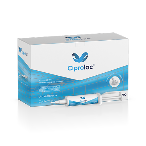 ANTIMICROBIANO INTRAMAMÁRIO PARA BOVINOS CIPROLAC 10G - OUROFINO