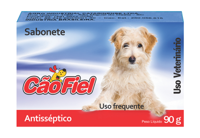 SABONETE ANTISSÉPTICO E BACTERICÍDA PARA CÃES E GATOS 90G - CÃO FIEL