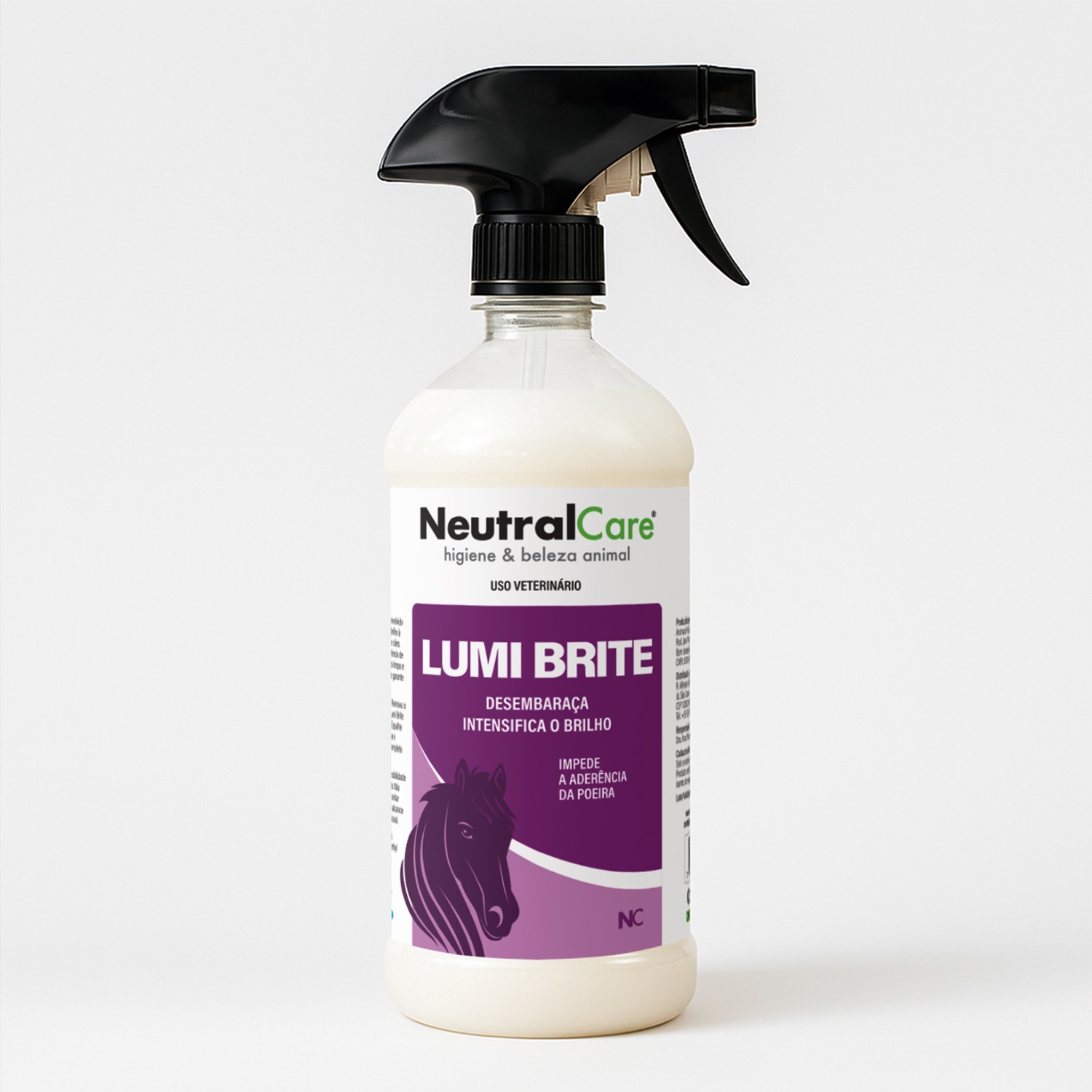 ABRILHANTADOR E DESEMBARAÇADOR PARA EQUINOS LUMI BRITE 1L - NEUTRAL CARE