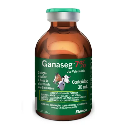 ANTIPARASITÁRIO GANASEG 7% INJETÁVEL 30ML - ELANCO