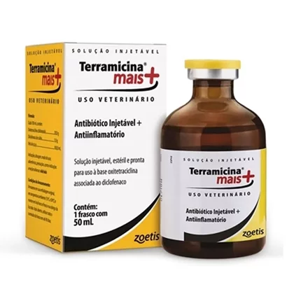 ANTIBIÓTICO E ANTI-INFLAMATÓRIO INJETÁVEL TERRAMICINA MAIS 20ML - ZOETIS