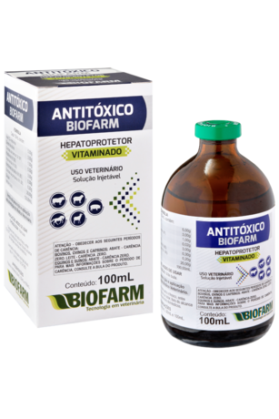 HEPATOPROTETOR ANTITÓXICO 100ML USO INJETÁVEL - BIOFARM