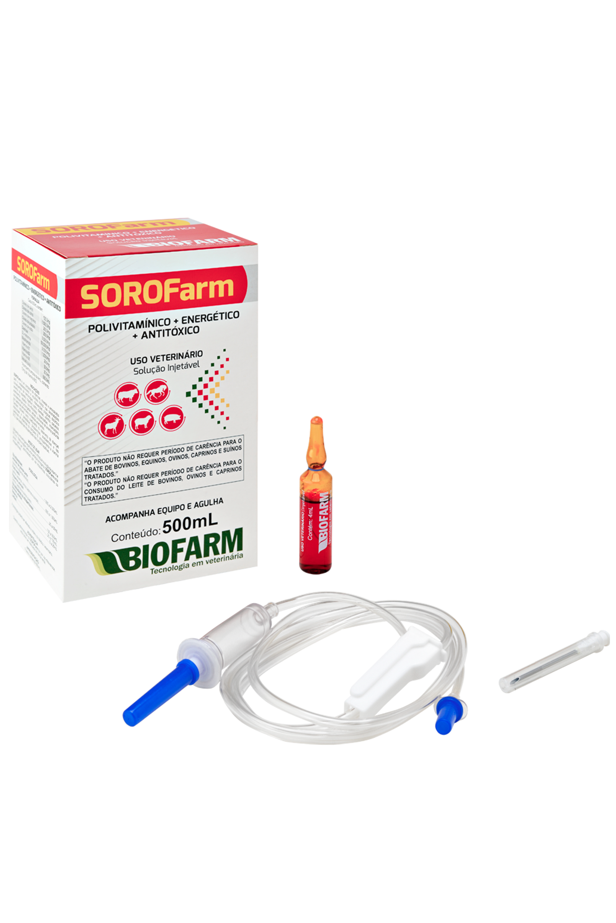 POLIVITAMÍNICO, ENERGÉNICO E ANTITÓXICO SOROFARM 500ML - BIOFARM