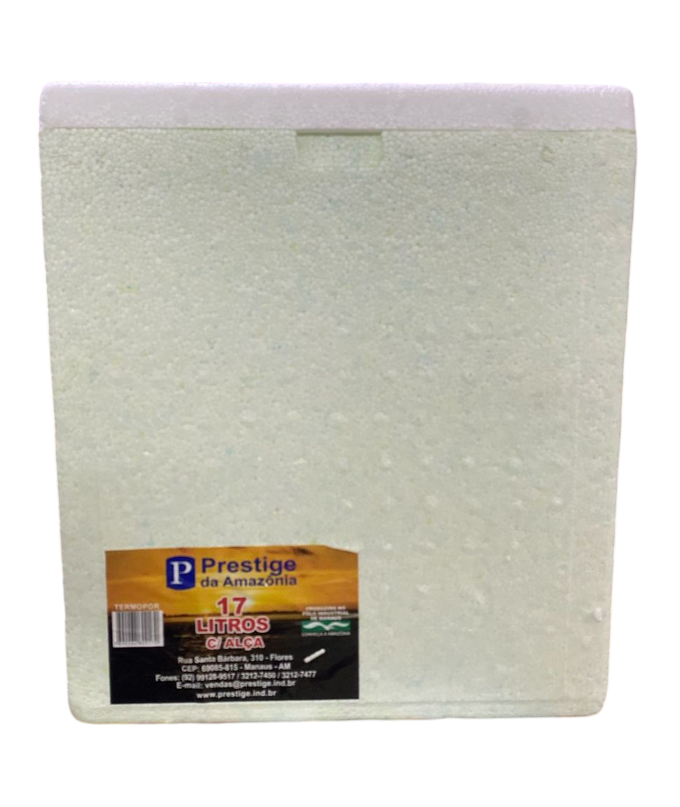 CAIXA TÉRMICA DE ISOPOR 17L - PRESTIGE DA AMAZÔNIA
